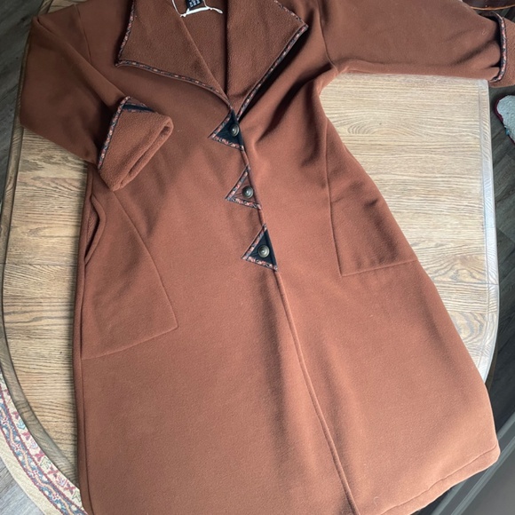 *Vintage 90's* Red Rover (M) brown polar tea fleece jacket - Picture 9 of 9